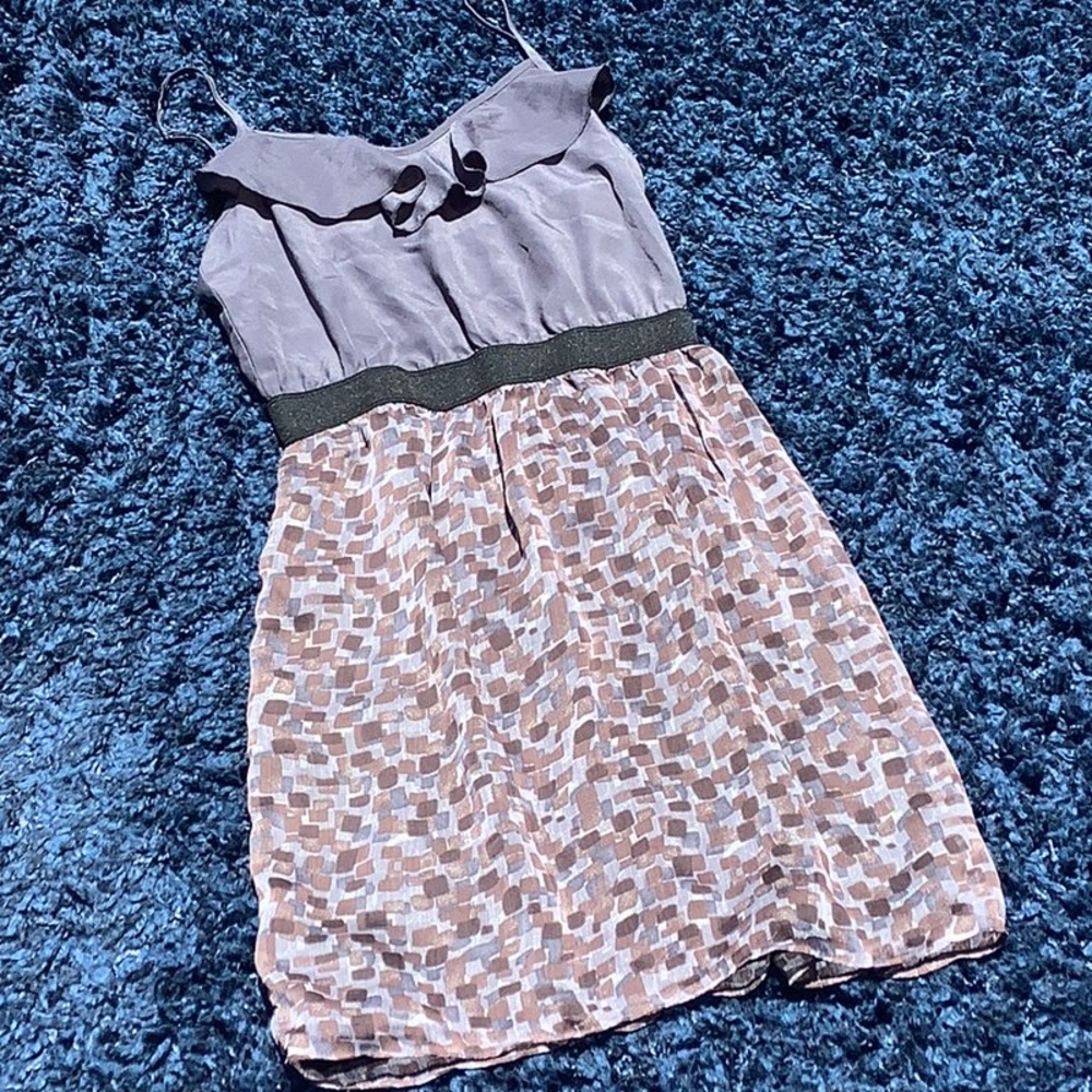 Tela Jr Sleeveless Empire Waist Dress Sz XS